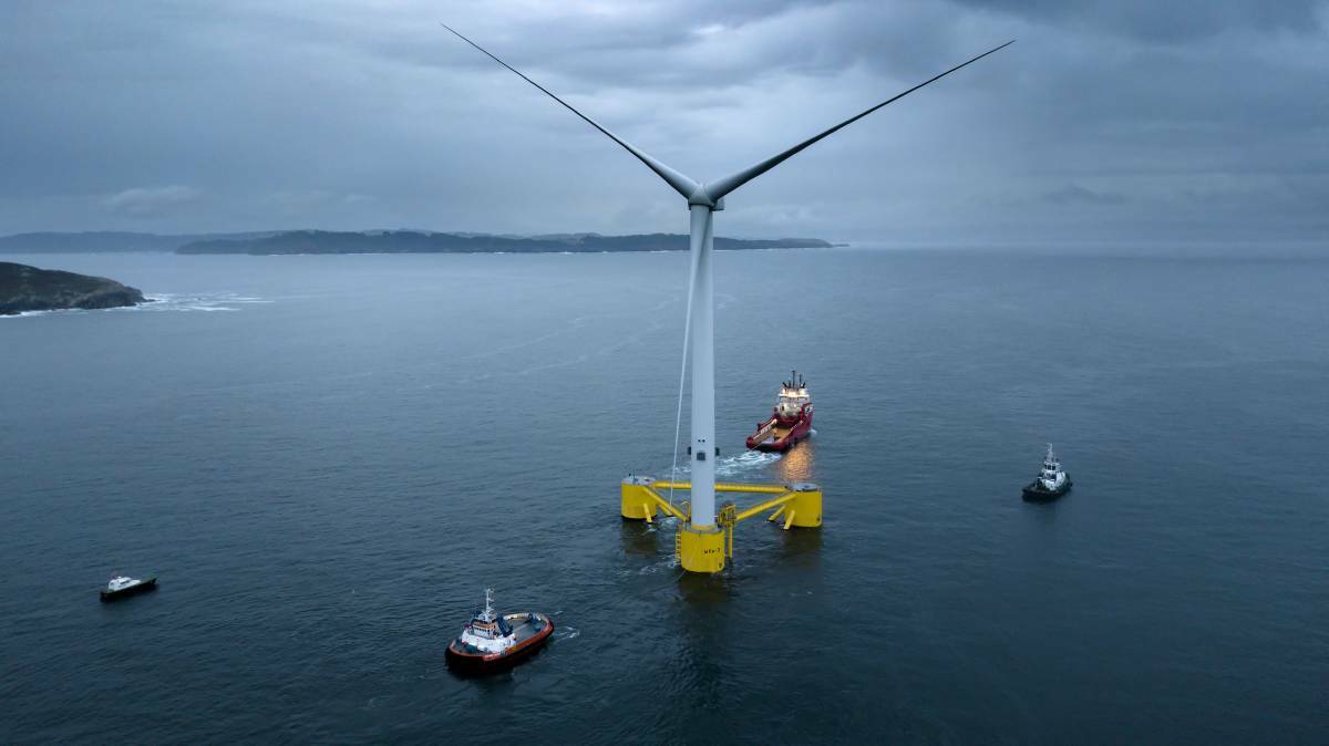 Is the proposal for an offshore wind farm zone all at sea, or heading in the right direction? Picture supplied