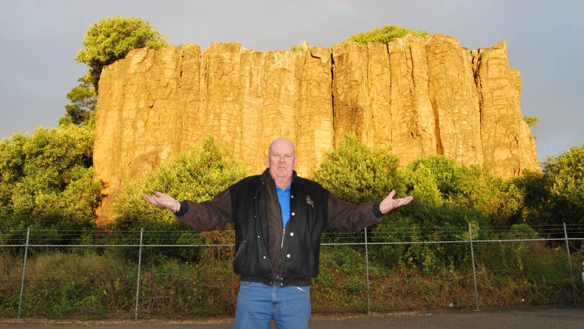VISION: Councillor Warren Steel would like to see a five-star hotel where a rock now stands on Terralong Street alongside Kiama Leisure Centre.