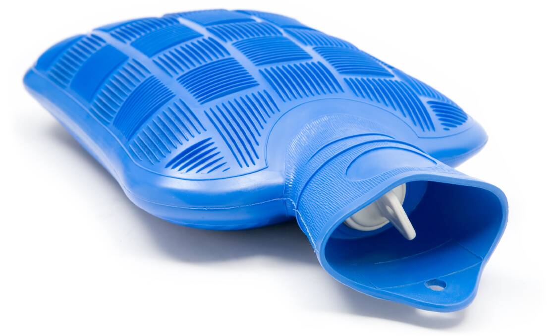 Use a hot water bottle to keep your feet happy.
