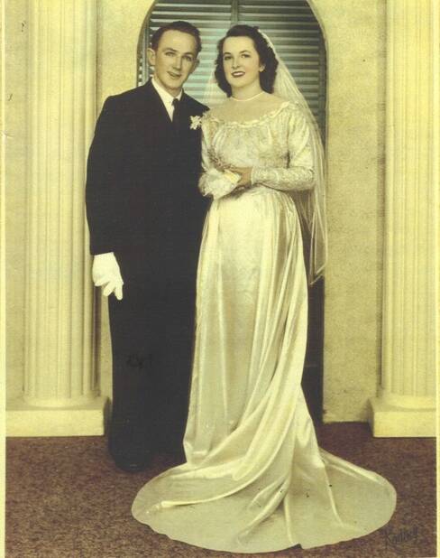 DEVOTED: John Unwin and Noeleene Russell wed on June 16, 1951. They went on to have three daughters, two sons, 20 grandchildren and 19 great grandchildren.