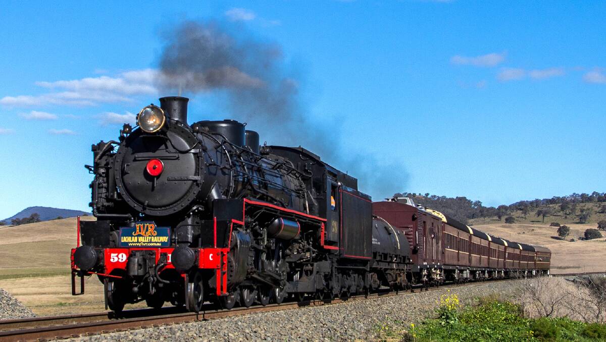 Bookings are available on this classic locomotive for the 240km return trip from Sydney to Kiama on Sundays, October 18 and 25, plus November 8 and 15.