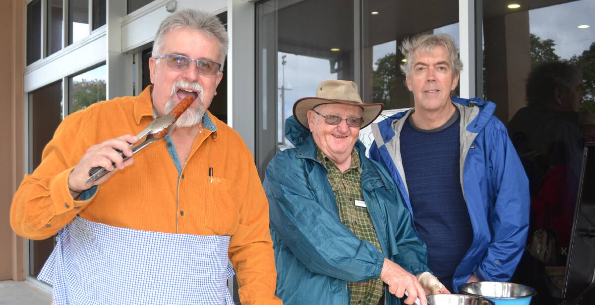 Bruce Hearn, Frank Bugby and Greg McCarthy from Kiama at the event.