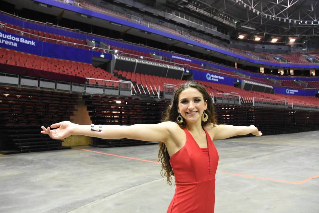 Talented singer Kiama High Year 10 student, Daisy Pring, was almost overwhelmed by the sheer size of Qudos Bank Arena when she was given a sneak preview of the home of the Schools Spectacular.