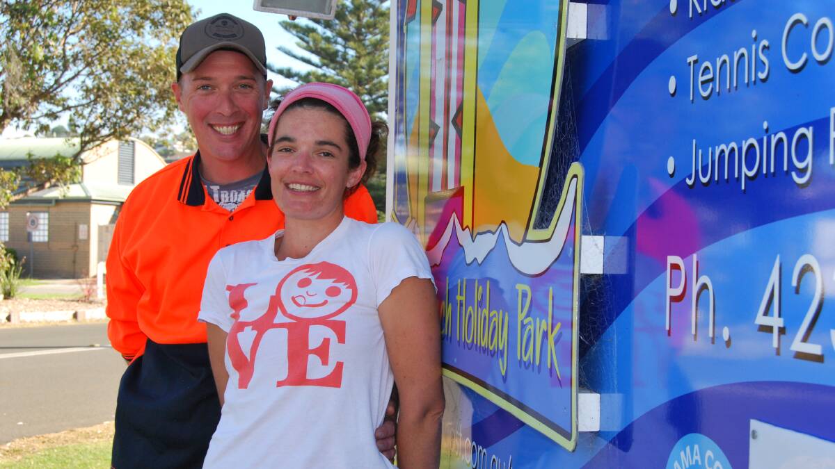 EXCITED: Harry and Claudia Robbins are excited to be taking over the management of Werri Beach Holiday Park from July 1.