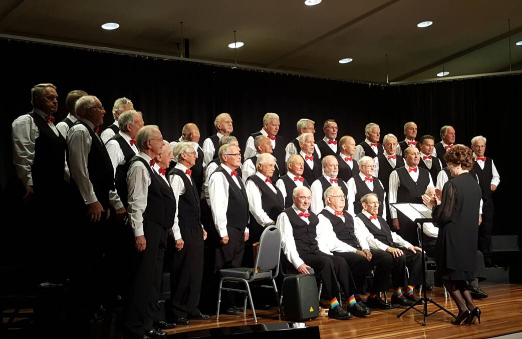 IN TUNE: The Kiama Probus Men’s Choir are ready to perform at the 2017 Festival of Choirs. Photo: Supplied.