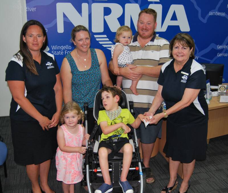 COMMUNITY: The money raised by NRMA will go towards a portable ramp for the car, which will make transporting Dexter much easier.