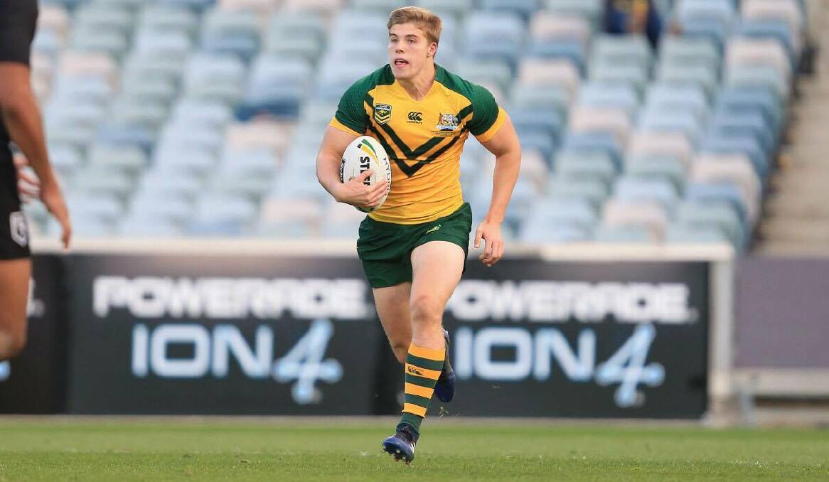 MASSIVE FUTURE: Gerringong Lion product Jack Murchie helped the junior Kangaroos defeat their New Zealand counterparts on Friday.