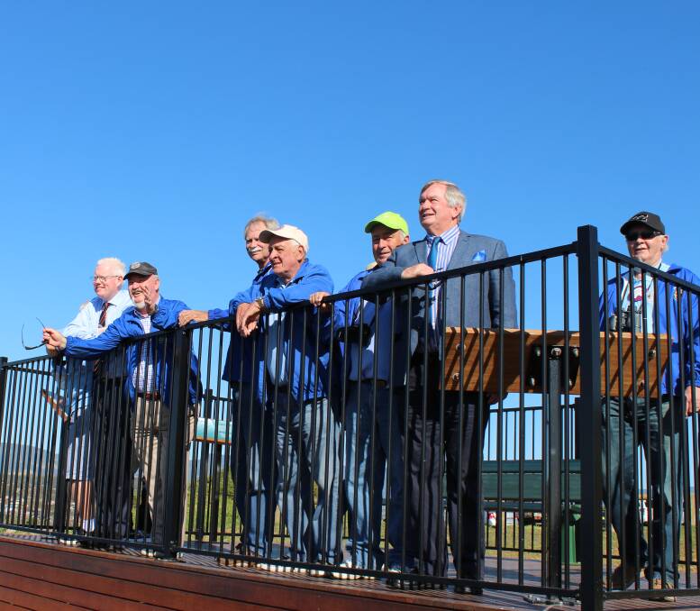SPOTTED: A whale watching platform was opened at Minnamurra Headland. Cr Mark Way was joined by members from the Minnamurra Lions and Member for Kiama Gareth Ward. Picture: Supplied