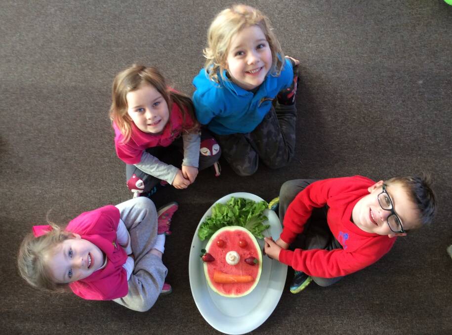 FUNDRAISING: Students at Koninderie Preschool have taken on a challenge to raise money for the GI Institute, which focuses on healthy eating. 