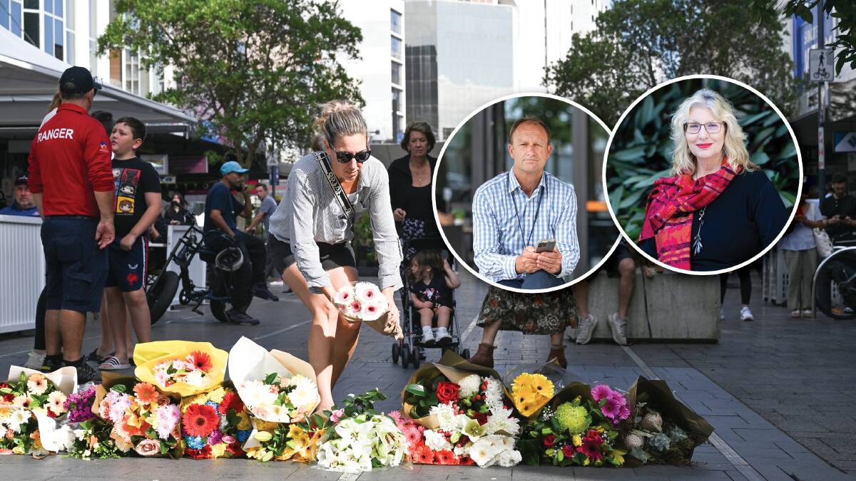 Shellharbour Mayor Chris Homer sent the condolences of the city over the Bondi Junction tragedy to His Waverley counterpart Paula Masselos. Main picture by AAP/Dean Lewins