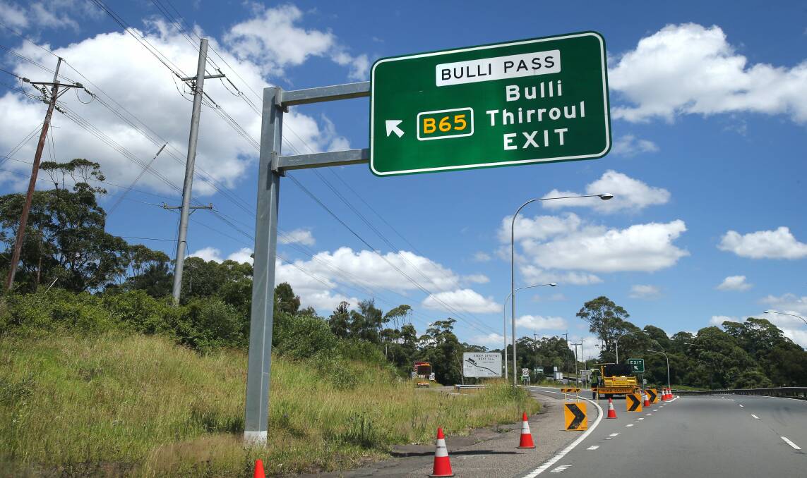 There has been a massive spike in traffic along Lawrence Hargrave Drive since the closure of Bulli Pass.