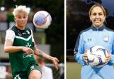 Michelle Heyman (left) and Mackenzie Hawkesby have been named in the Professional Footballers Australia's 2023/24 A-League Women's team of the season. Pictures by Keegan Carroll and Robert Peet