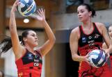 South Coast Blaze duo Courtney Jones (left) and Tegan Holland have been selected in the inaugural Australian First Nations netball team. Pictures by May Bailey/Clusterpix Photography