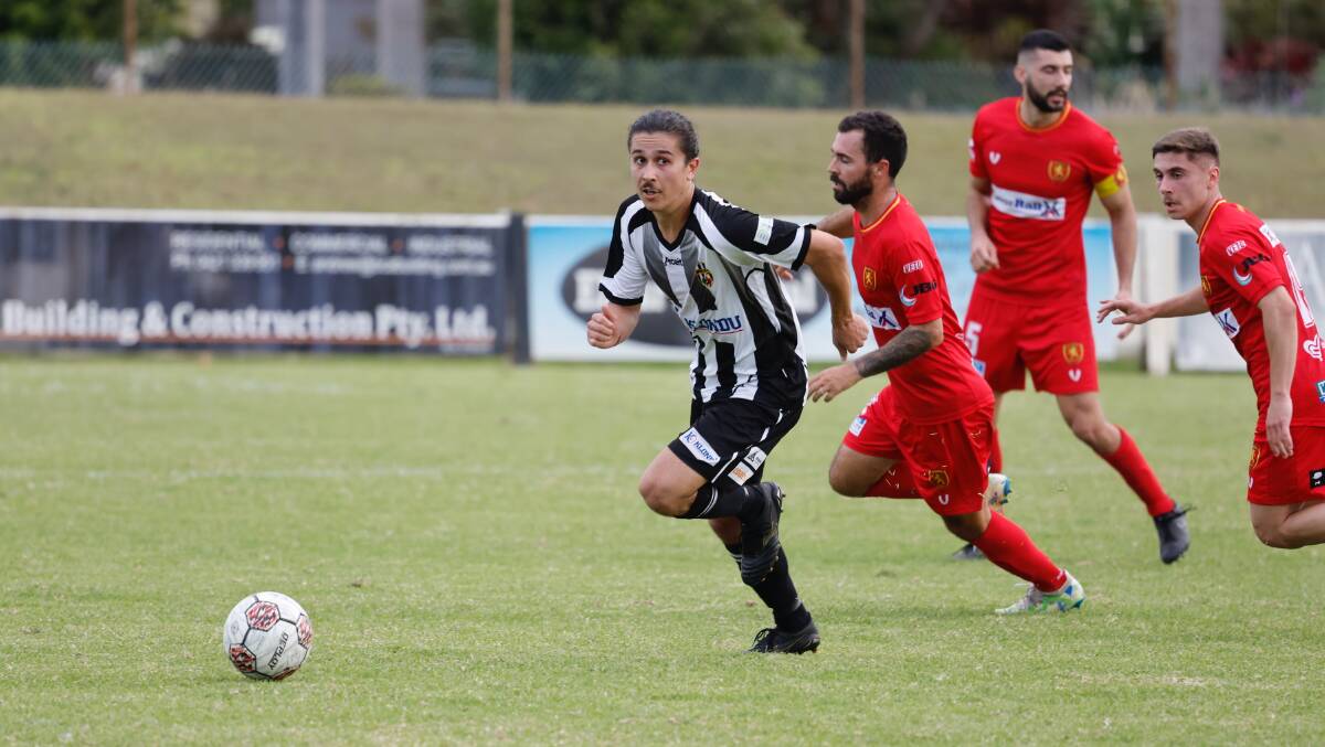 Nic Tomasiello scored Port Kembla's sole goal on Sunday. Picture by Anna Warr