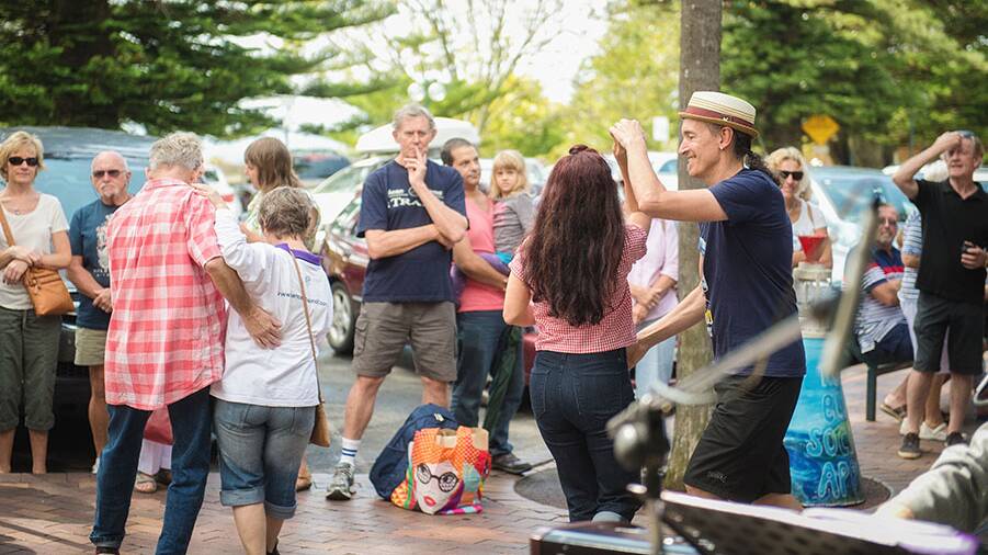 Getting into the swing of it: Best of all, this Kiama Jazz and Blues Festival is all free so many thanks to the organisers, volunteers and venues. Photo: Phil Winterton.