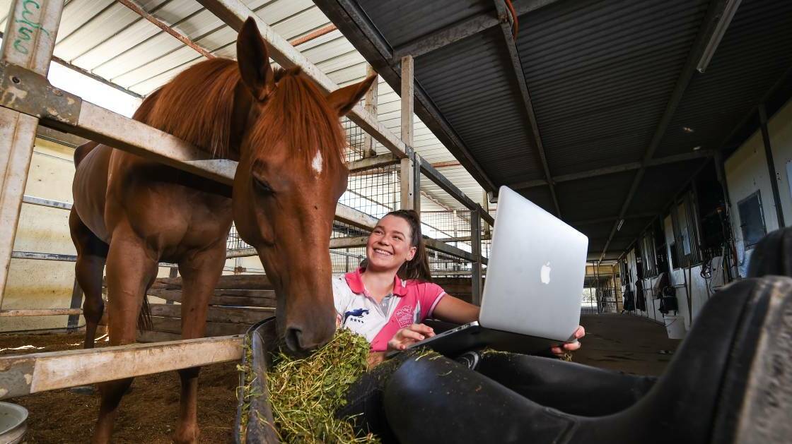Hollee Bohr will combine her Year 12 school studies with a jockey apprenticeship. Picture: MARK JESSER