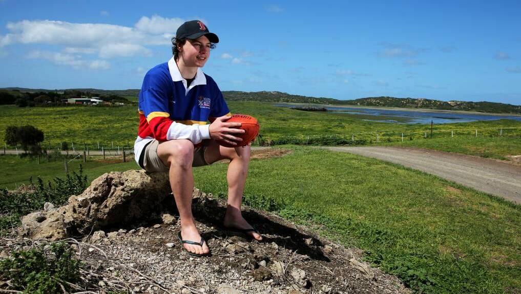 Warrnambool teenager Dion Johnstone spent three years at school in Melbourne chasing his AFL dream. Picture: Rob Gunstone