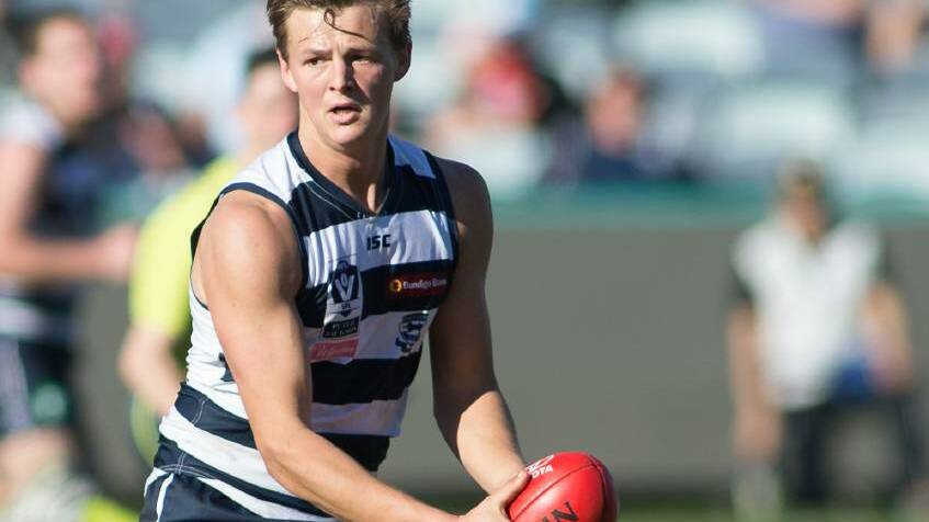 Sam McLachlan spent three years honing his skills in the Hampden league before joining Geelong's VFL side. Picture: Arj Giese