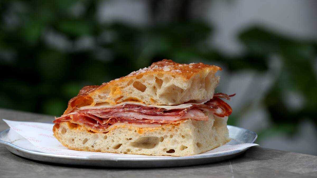 The multi-meat sandwich. Picture by Robert Peet