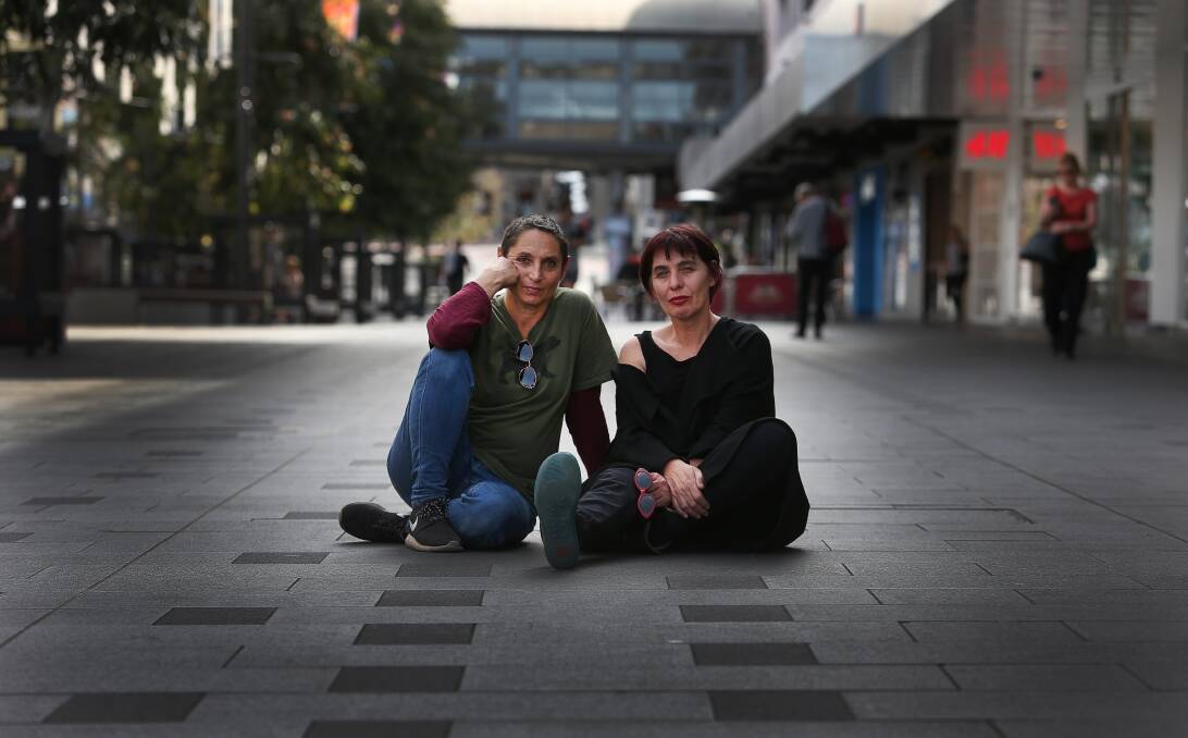 Out of the market: Lara Seresin and Jenny Briscoe-Hough are "heartbroken" over the council's decision. Picture: Robert Peet.