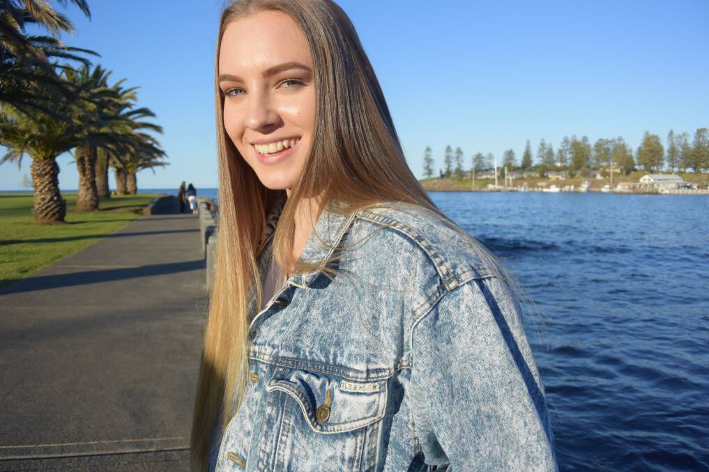 Kiama's Cassidy Lee Richardson, 20, visiting friends and family during uni holidays. Picture: Rebecca Fist