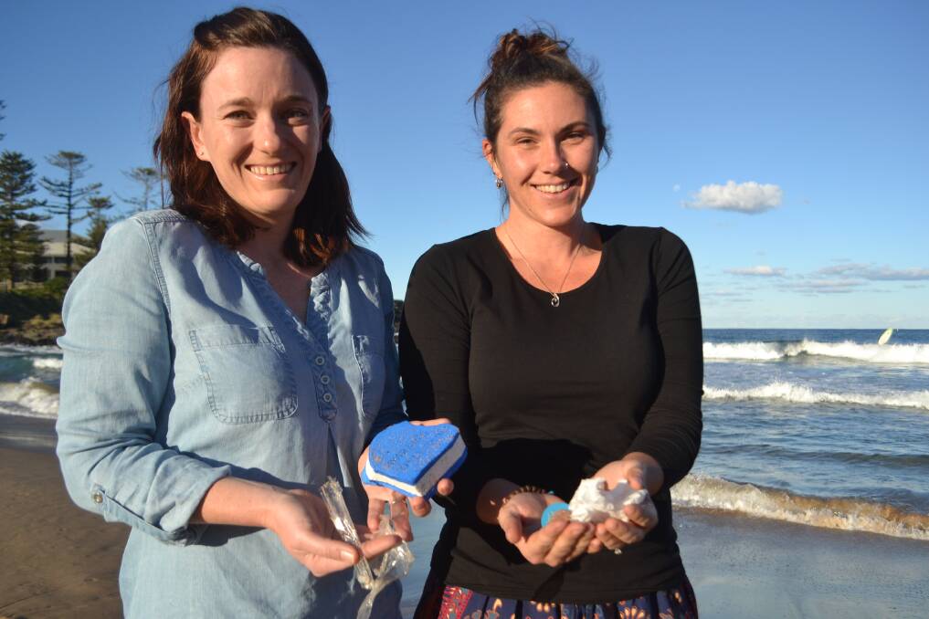 Kiama's Sarah McGuinness and Jasmine Bell at Surf Beach, Kiama on Thursday. Picture: Rebecca Fist