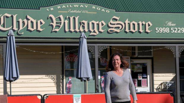 Tracey O'Brien, owner of the Clyde Village Store, fears the village's days as a bucolic oasis are numbered. Photo: Eddie Jim