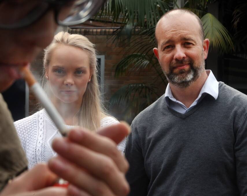 LAST GASP: Smoking will be banned at all University of Wollongong campuses from the end of July.