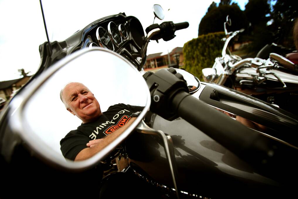 BIKER: Retired police officer Ken McDonald has always been a fan of Harley-Davidson, finally swapping his Japanese bike for a touring classic 16 years ago. He feels 'privileged' Harley-Days will show-off his home town to thousands. Picture: Sylvia Liber