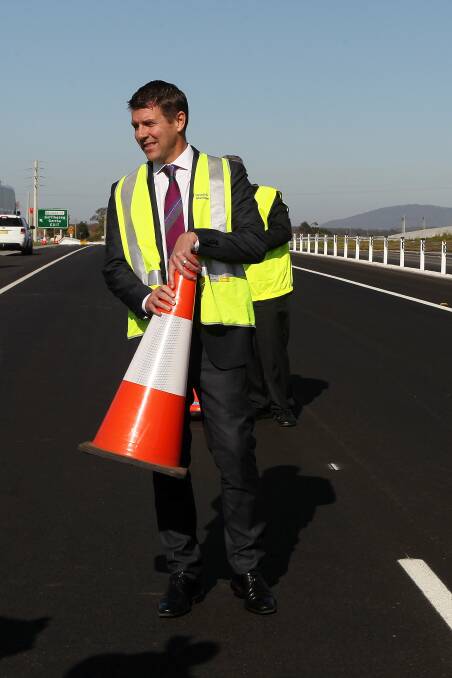August 2015, Premier Mike Baird opened the first stage of the Gerringong Princes Highway upgrade. Picture: GREG TOTMAN