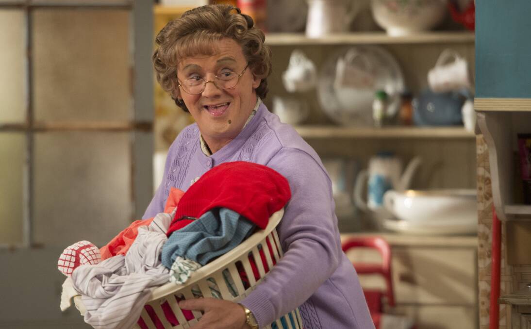 GOOD MOURNING MRS BROWN: Brendan O'Carroll is Irish mammy Mrs Agnes Brown, his real life family make up the cast and will kick off their Australian tour at the WIN Entertainment Centre on Friday. Picture: Supplied