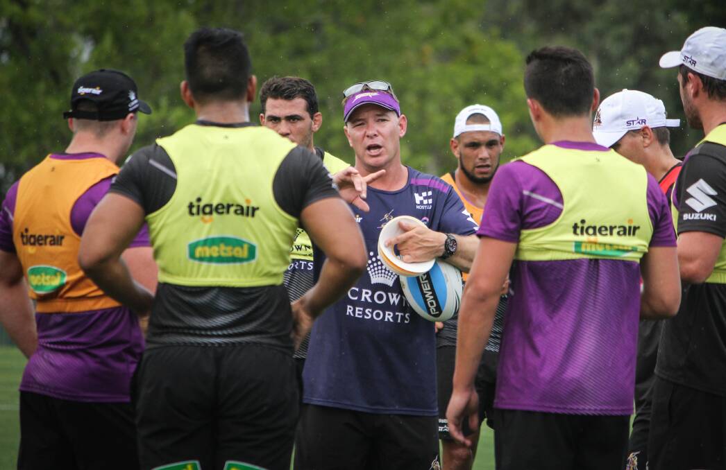 IN CHARGE: Storm attack coach Adam O'Brien has been at Melbourne for nine years after first arriving as an assistant to former Bateman's Bay teammate Brad Arthur.