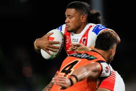 Moses Suli has been recalled for the Dragons after completing his 11-day stand-down under concussion protocols. Picture Getty Images