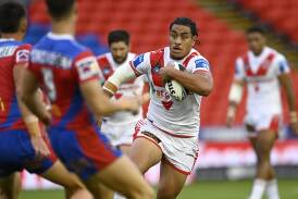 Christian Tuipulotu will debut for the Dragons against the Warriors on Friday. Picture by Dragons Media