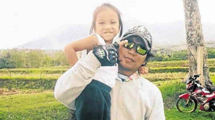 Althea Barbon and her father Alrick. Photo: Supplied