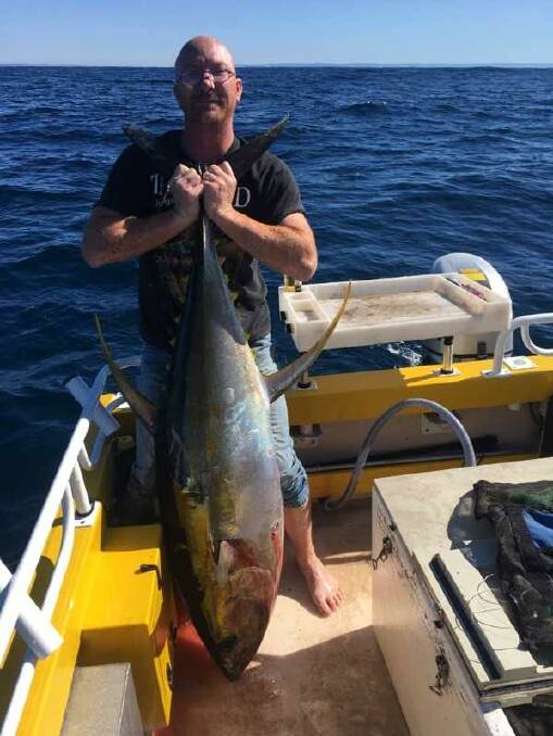Tony Woods of Warrawong caught this great yellowfin off Jervis Bay on the weekend. 