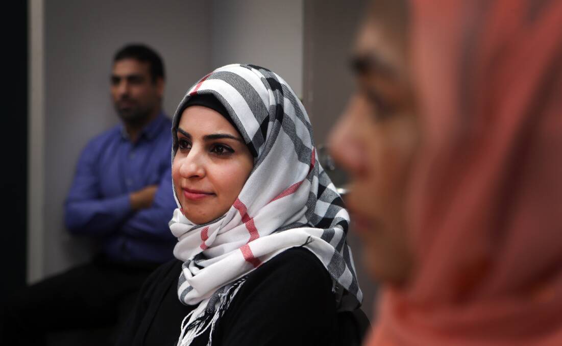LEADER: Iraqi refugee Saja Alsabti, now a case worker for Navitas, hope to use her knowledge of Australian laws and services to help her community. Picture: Sylvia Liber.