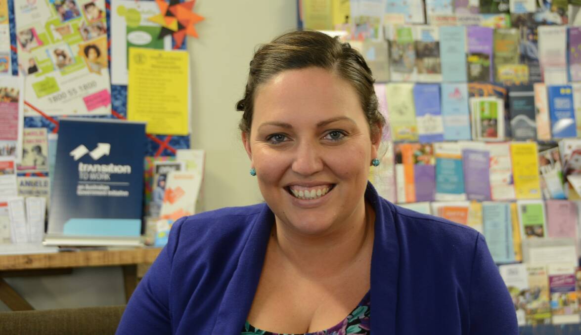 HOMETOWN PASSION: Youth employment specialist Amie Baard is helping job seekers at the Ulladulla Youth Centre.
