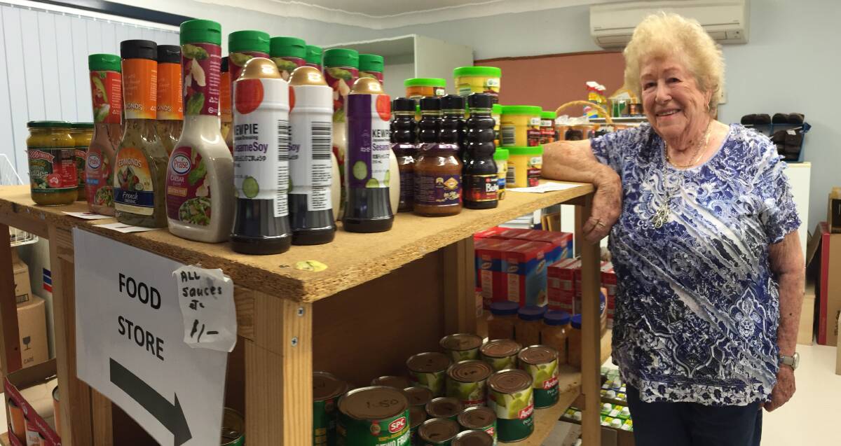 MUSIC MONEY: Food Store dynamo, volunteer Rae Lalor in the Ulladulla Resources Centre, glad to hear Kidgeeridge has again committed funding from this month's music festival.