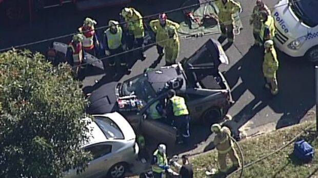 A man in his 50s died after a crash in Cabramatta last week.  Photo: Seven News