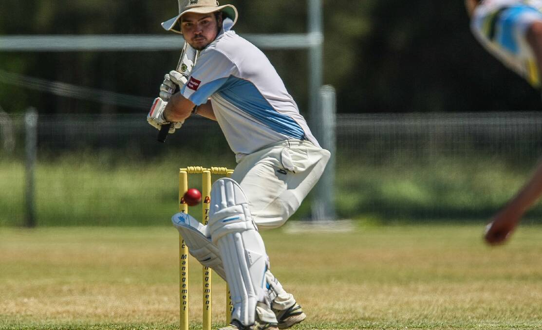 EYE ON THE BALL: South Coast batsman Kieran Gray will represent NSW Country in Wollongong in January. 