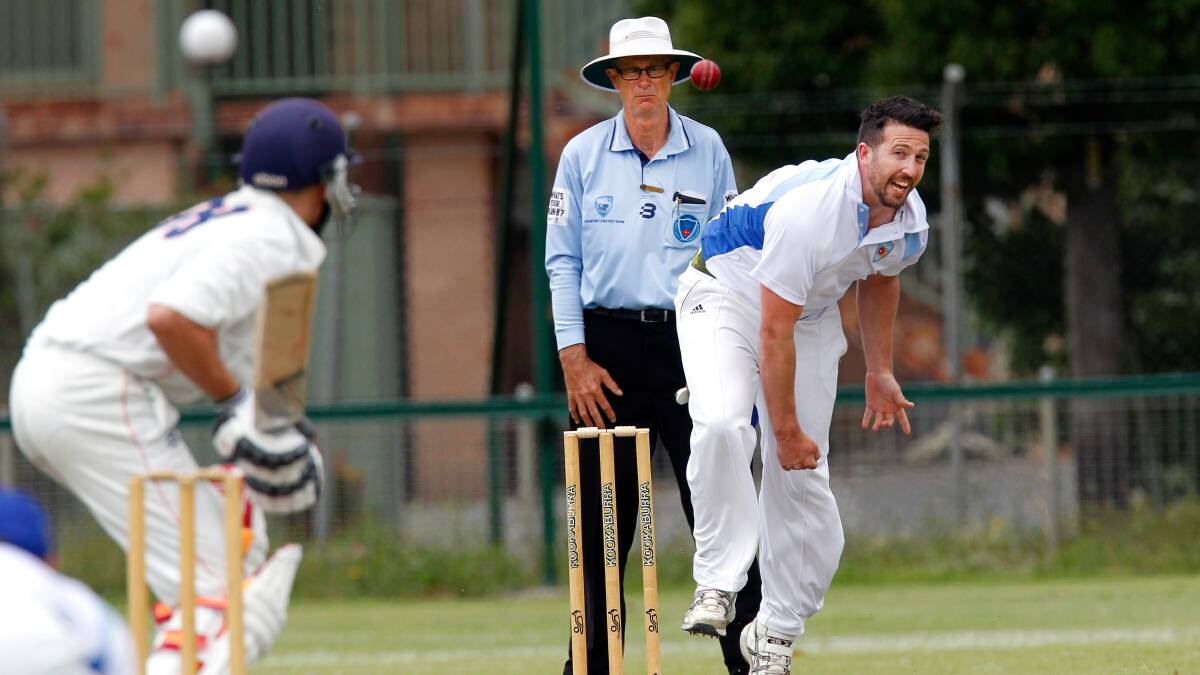 PACE: Southern ACT bowler Djali Bloomfield in action against Illawarra at Keith Grey Oval. He will play for NSW Country. Picture: Sylvia Liber