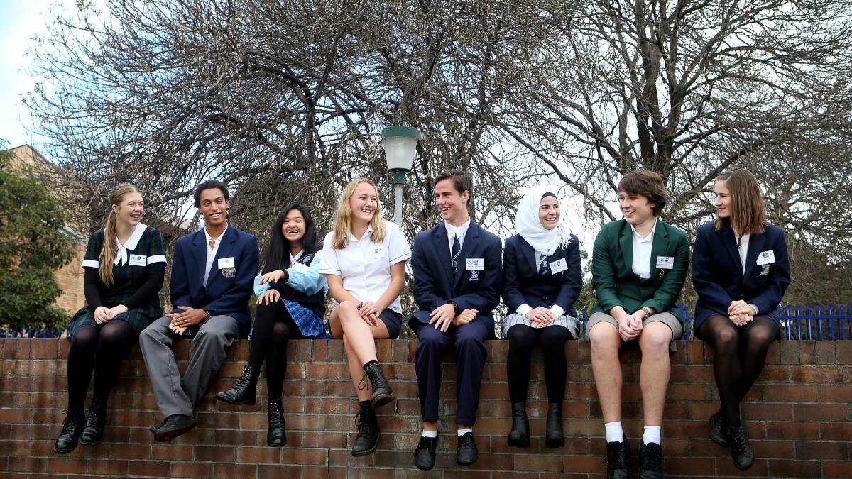 YOUTH: Madeline Bain, Will Ozurumba, Vanessa Marcell, Catherine Murphy, Liam Filan, Sara Alarmoos, Kye Linsley and Elle-May Wilson. Picture: Sylvia Liber