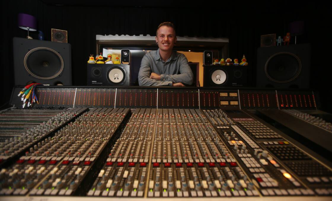 PROACTIVE: Wollongong sound engineer Matt Damon is looking for musicians to record a Chris Cornell cover at Main Street Studios in Fairy Meadow, helping to raise money and awareness for mental health. Picture: Robert Peet