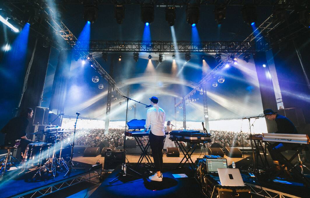 The Kite String Tangle (Danny Harley) at Splendour in the Grass in July. Picture: Supplied/Jess Gleeson.