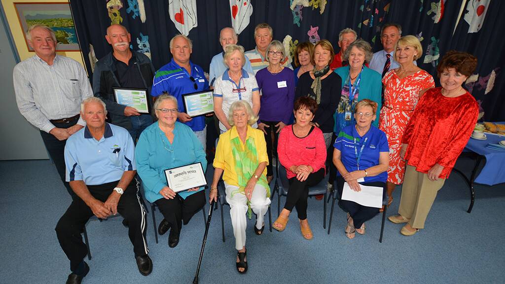 Mayor Mark Honey and General Manager Michael Forsyth with Blue Haven Care volunteers.