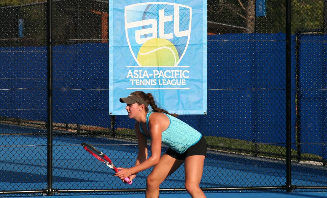 Top performance: Dapto’s Brooke Winley was selected to represent the Sydney Saints in the Asia-Pacific Tennis League.