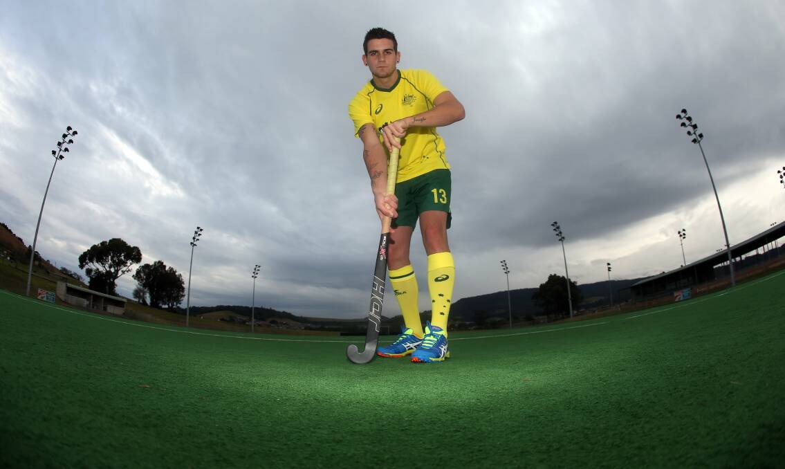 OUT: Kookaburras talent Blake Govers suffered a cracked fibula in India. It is a major setback for the Albion Park hockey star, who has had a great season so far. Picture: Robert Peet.