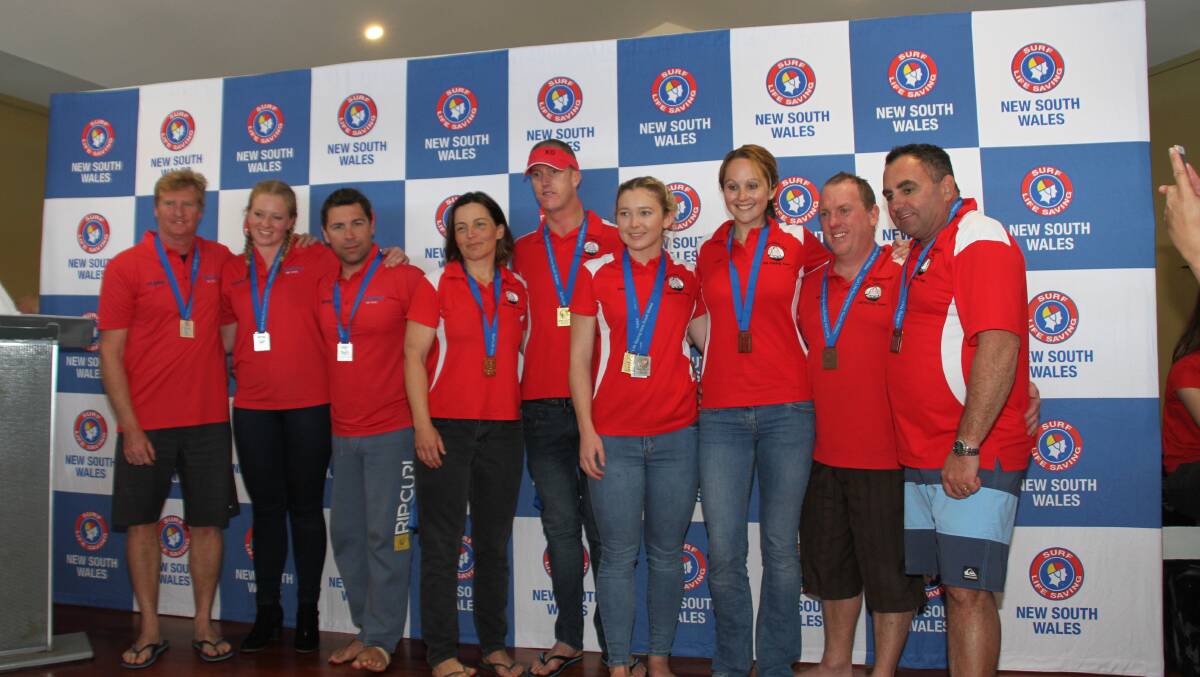 WINNERS ARE GRINNERS: Kiama Downs members with their championship medals. Picture: Alan Freeman.
