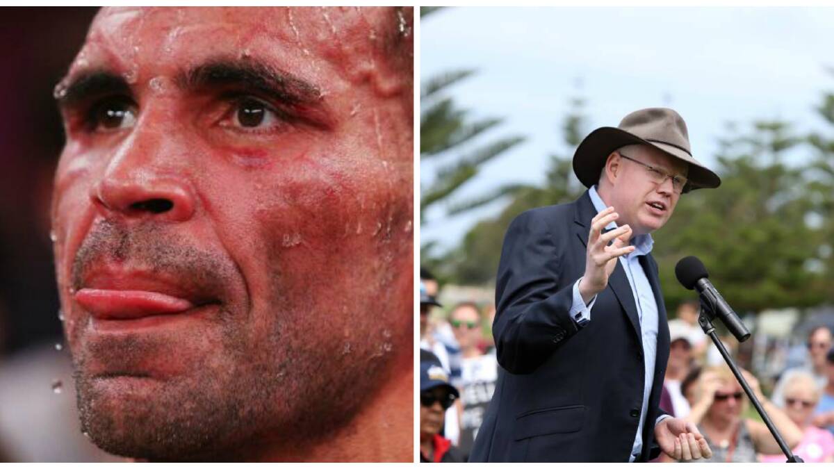 DEBATE: Anthony Mundine recently urged Australians to boycott the national anthem in the AFL and NRL grand finals this weekend but Member for Kiama Gareth Ward isn't in agreeance.

